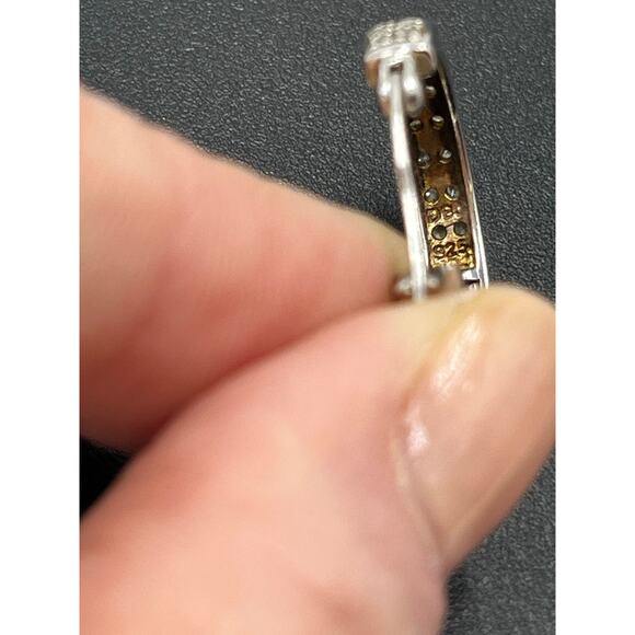 DBJ Dee Berkley 925 Sterling Silver Genuine Cut Diamond In & Out Hoop
Earrings - Picture 10 of 16